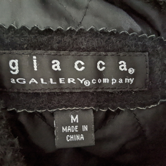 Giacca Black Soft Suede Leather Long Coat - Picture 4 of 12